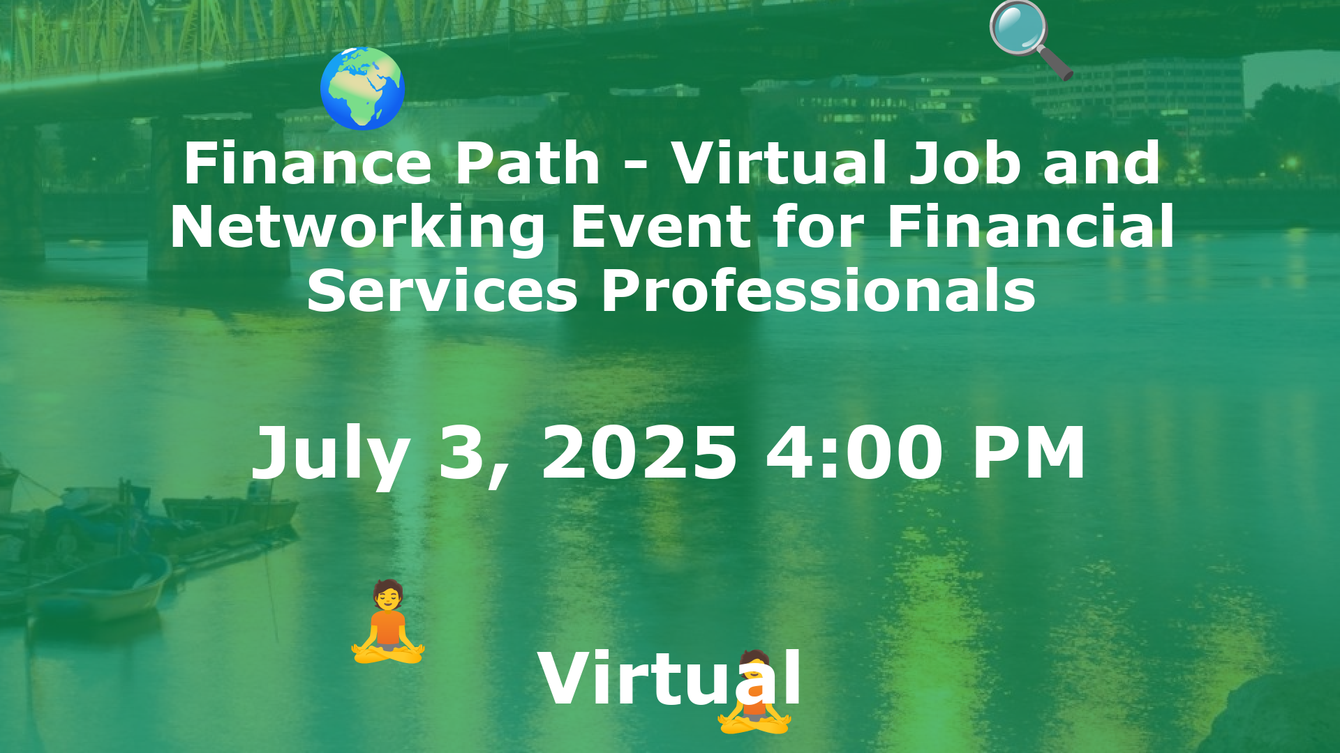 Finance Path - Virtual Job and Networking Event for Financial Services Professionals event image